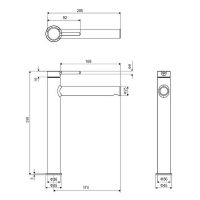 Смеситель для раковины Excellent Pi Arex AREX.1202 схема 2