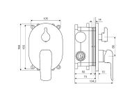 Смеситель для душа Excellent Clever ARAC.4145CR схема 4