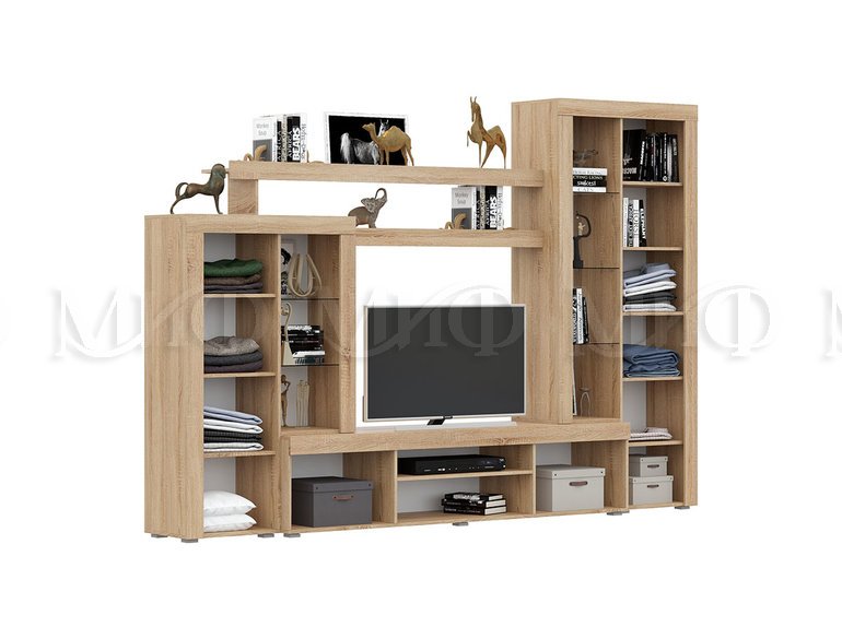 Стенка Стас (Шоколад/Дуб сонома)