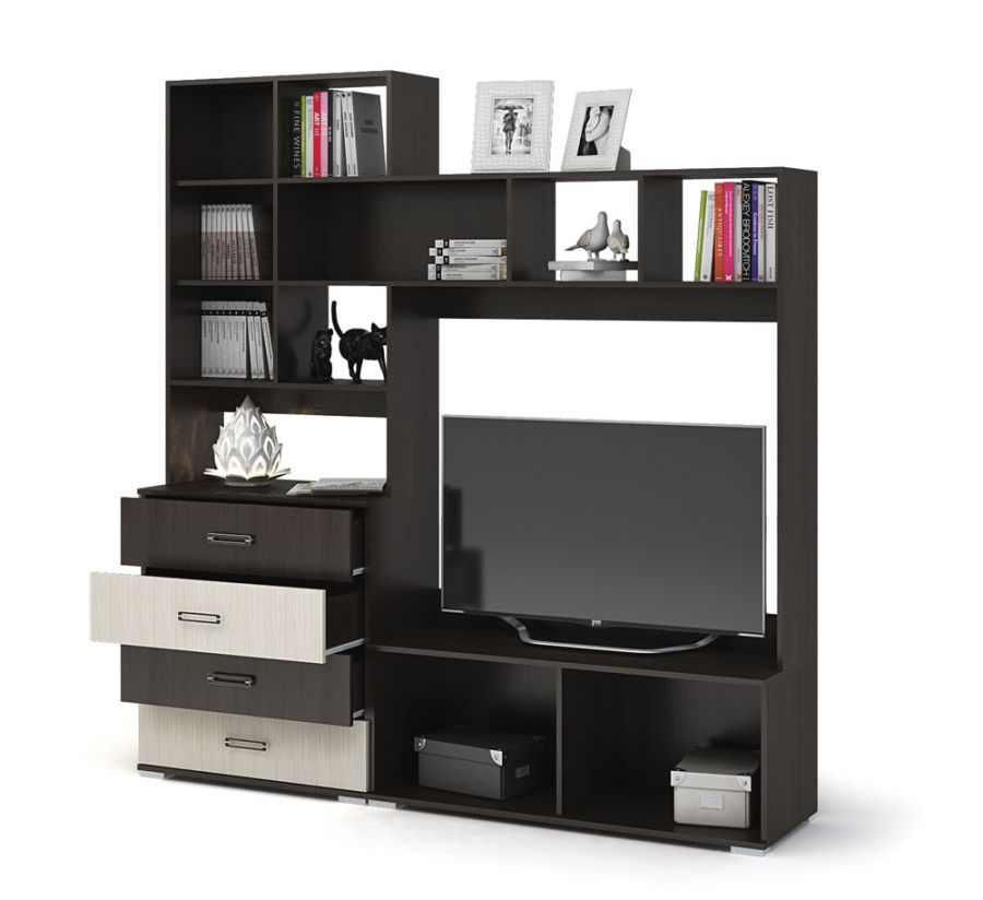 Центральная секция Гостиная Яна (венге/белфорт)