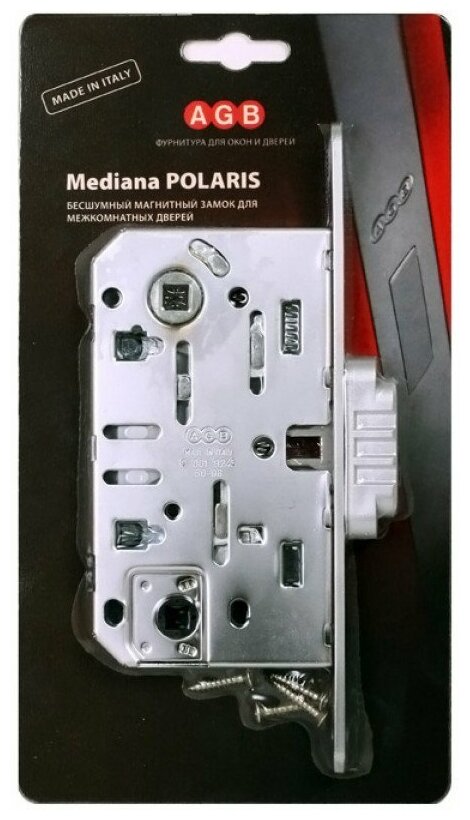 Замок AGB Mediana Polaris WC (матовый хром) B06102.50.34.567