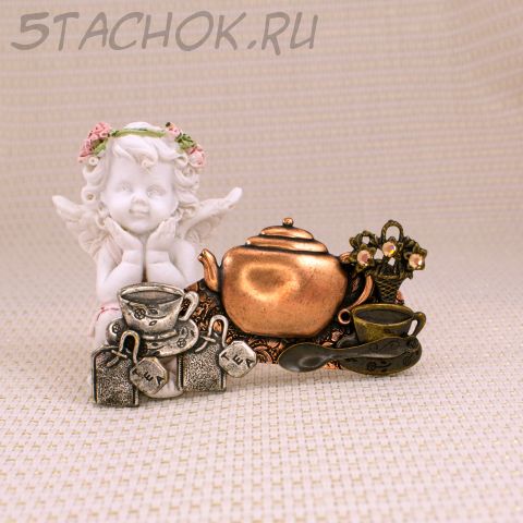 Брошь "Чаепитие" (США)