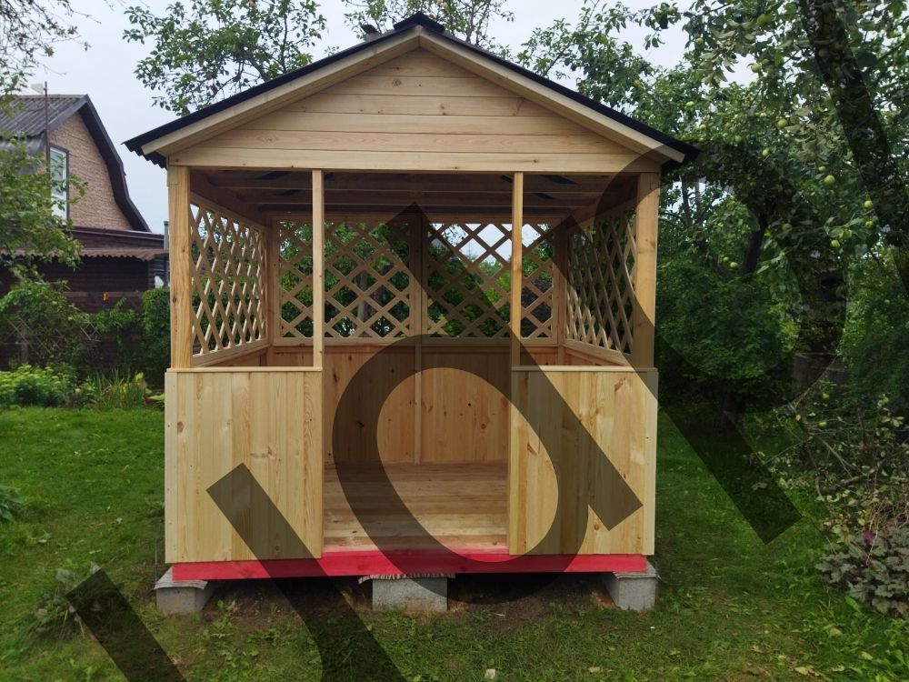 Беседка 2,5 х 2,5 м.