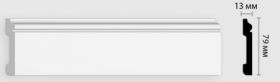 Плинтус напольный Decomaster D005-115ДМ В79хШ13хД2400 мм / Декомастер