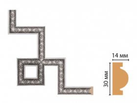Декоративный Угловой Элемент Decomaster 157-3-55 В300хШ20хД300 мм / Декомастер