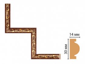 Декоративный Угловой Элемент Decomaster 157-1-1084 В300хШ20хД300 мм / Декомастер