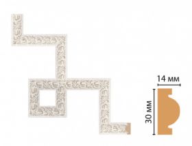 Декоративный Угловой Элемент Decomaster 157-3-19D В300хШ20хД300 мм / Декомастер