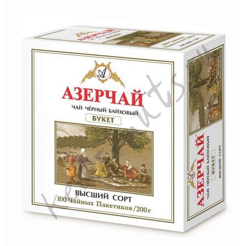 Азерчай черный байховый 100пак. 200г