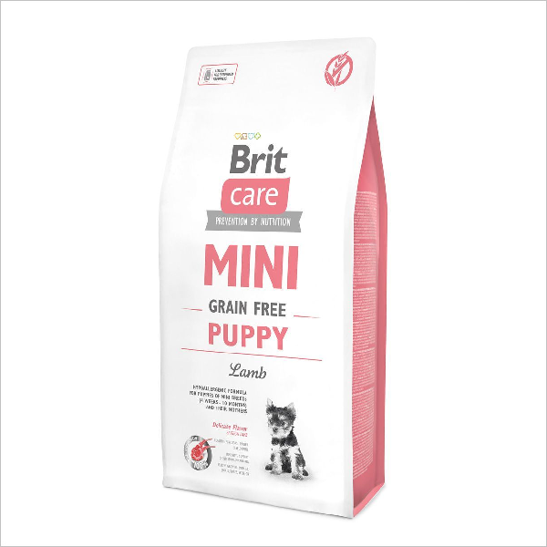 Сухой корм для щенков мелких пород Brit Care Mini Puppy Lamb беззерновой с ягненком