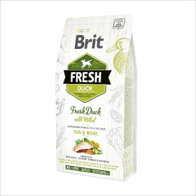 Сухой корм для собак Brit Fresh Duck with Millet Active Run & Work с уткой и пшеном