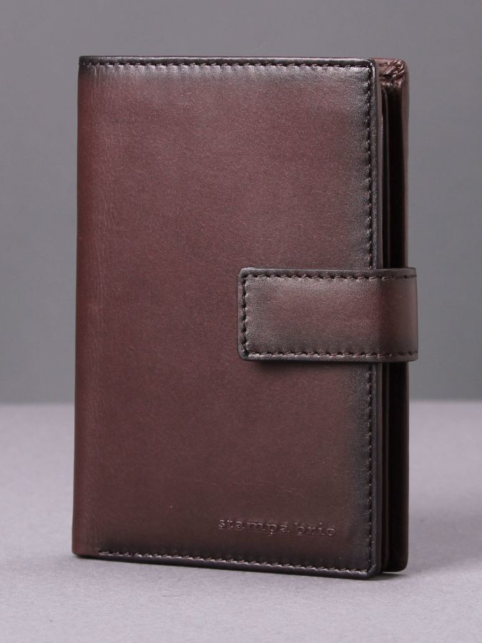 Портмоне 4в1 с отделениями для документов и RFID защитой Stampa Brio 130-R-1214DKT BROWN