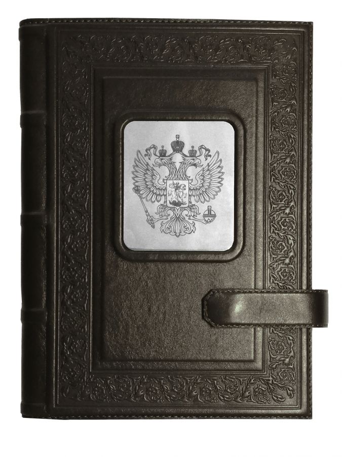 Ежедневник А5 «Герб РФ» Черный