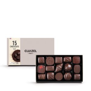 Конфеты из темного шоколада ассорти Cluizel Paris 15 Chocolats Noir 165 г - Франция