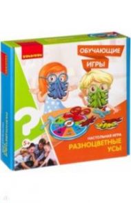 Обучающая игра, настольная "РАЗНОЦВЕТНЫЕ УСЫ" (ВВ3154)