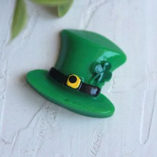 Кукольная миниатюра - Кабошон Ирландская шляпа, 25*24  мм