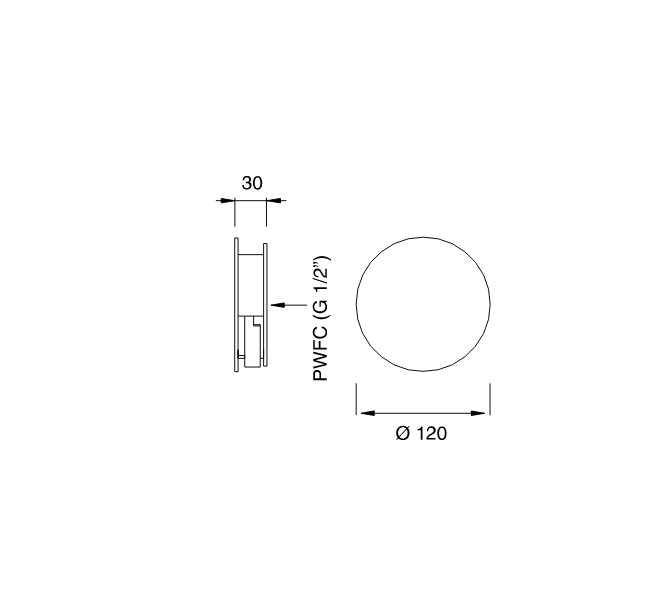 Двухвентильный смеситель для раковины Cea Design CIRCLE CIR 05 схема 2