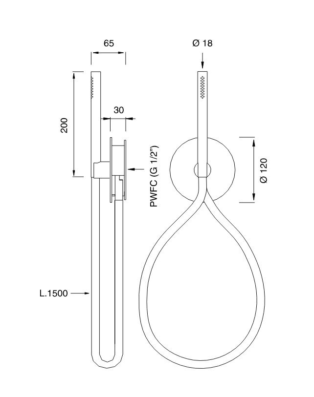 Двухвентильный смеситель для душа Cea Design CIRCLE CIR 04 ФОТО