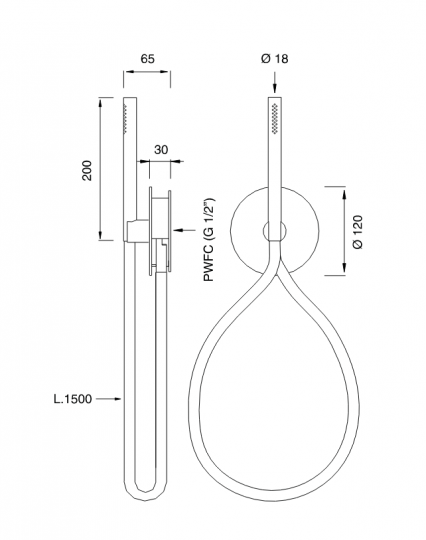 Двухвентильный смеситель для душа Cea Design CIRCLE CIR 04 ФОТО