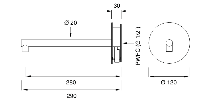 Двухвентильный смеситель для раковины Cea Design CIRCLE CIR 02 ФОТО