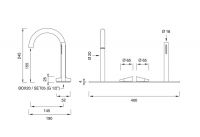 Прогрессивный смеситель для ванны Cea Design ZIQQ ZIQ 47 схема 2