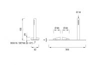 Прогрессивный смеситель для ванны Cea Design ZIQQ ZIQ 46 схема 2