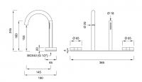 Прогрессивный смеситель для ванны Cea Design GIOTTO GIO 111 схема 2