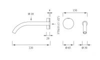 Встраиваемый смеситель для раковины Cea Design GIOTTO GIO 44 прогрессивный схема 2