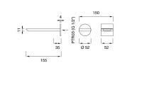 Прогрессивный смеситель для раковины Cea Design BAR BAR 18 схема 2