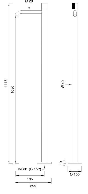 Однорычажный смеситель для раковины Cea Design DUET DET 08 ФОТО