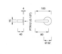 Прогрессивный смеситель для душа Cea Design Flag FLG 38 схема 2