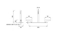 Прогрессивный смеситель для ванны Cea Design Flag FLG 28 схема 2