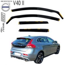 Дефлекторы Volvo V40 II от 2012 - 2019 для дверей вставные Heko (Польша) - 4 шт.