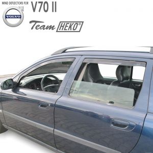 Дефлекторы ветровики Volvo V70 II для боковых окон вставные Heko - арт 31228