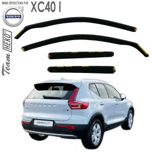 Дефлекторы ветровики Volvo XC40 для стекол боковых окон вставные Heko - арт 31246