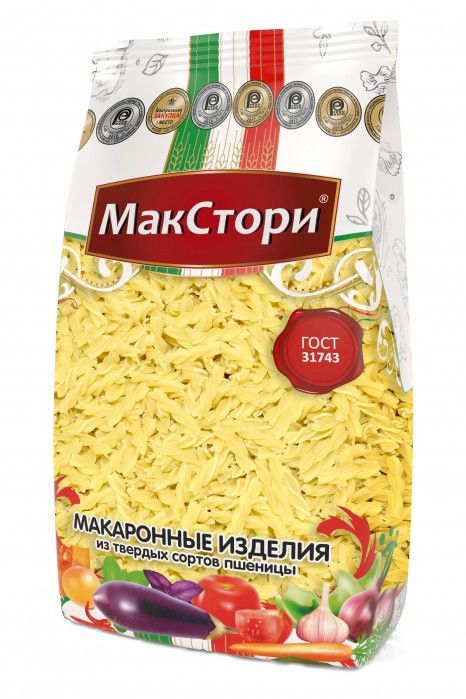 МАКСТОРИ Макаронные изделия Спираль 400г