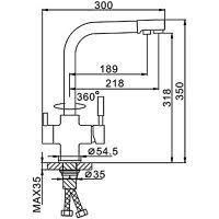 Filterli mətbəx krantl f4352-7 cizgi