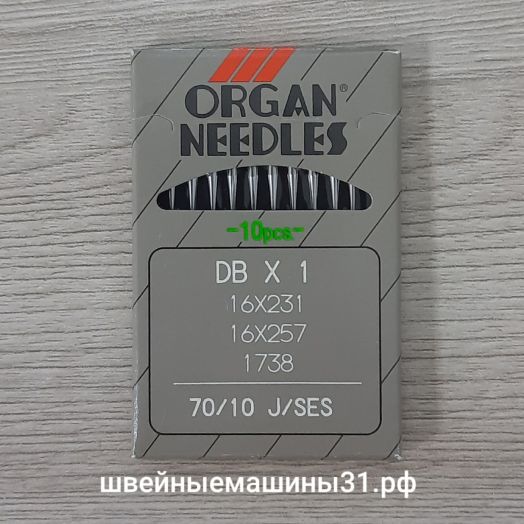 Иглы Organ DB х 1 J / SES  № 70, для трикотажа 10 шт. цена 230 руб.