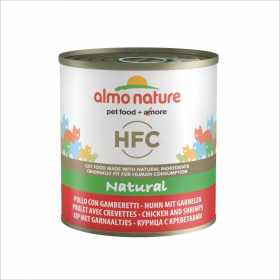 Влажный корм для кошек Almo Nature с курицей и креветками