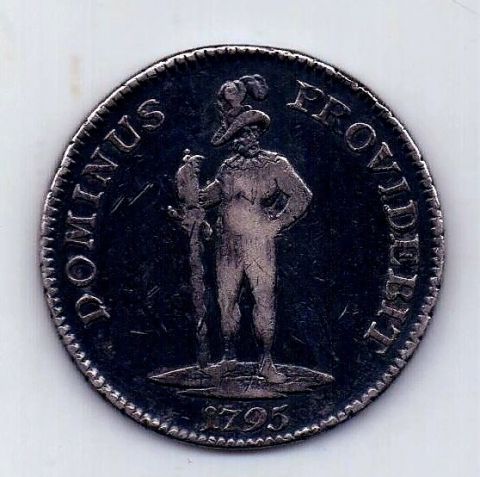 1 талер 1795 Швейцария Берн Редкость XF