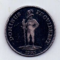 1 талер 1795 Швейцария Берн Редкость XF