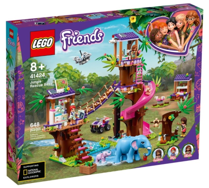 Конструктор LEGO Friends 41424 Джунгли: штаб спасателей, 648 дет.