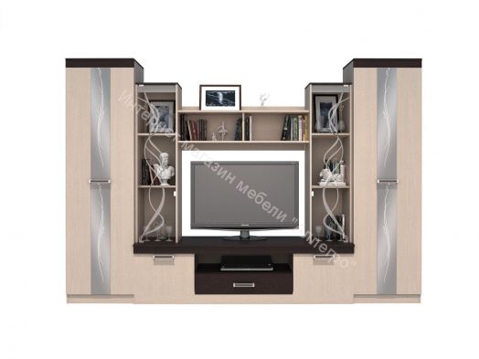 Гостиная «Атлантида 2Б» Венге/Дуб молочный