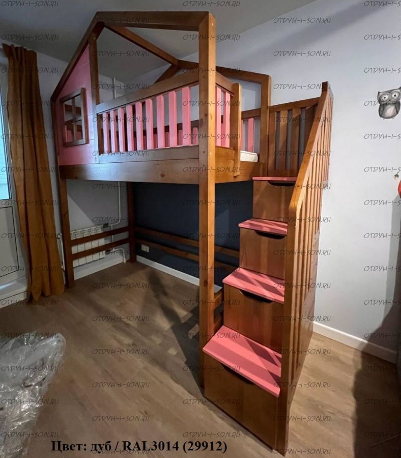 Кровать-чердак Домик Roof №5H