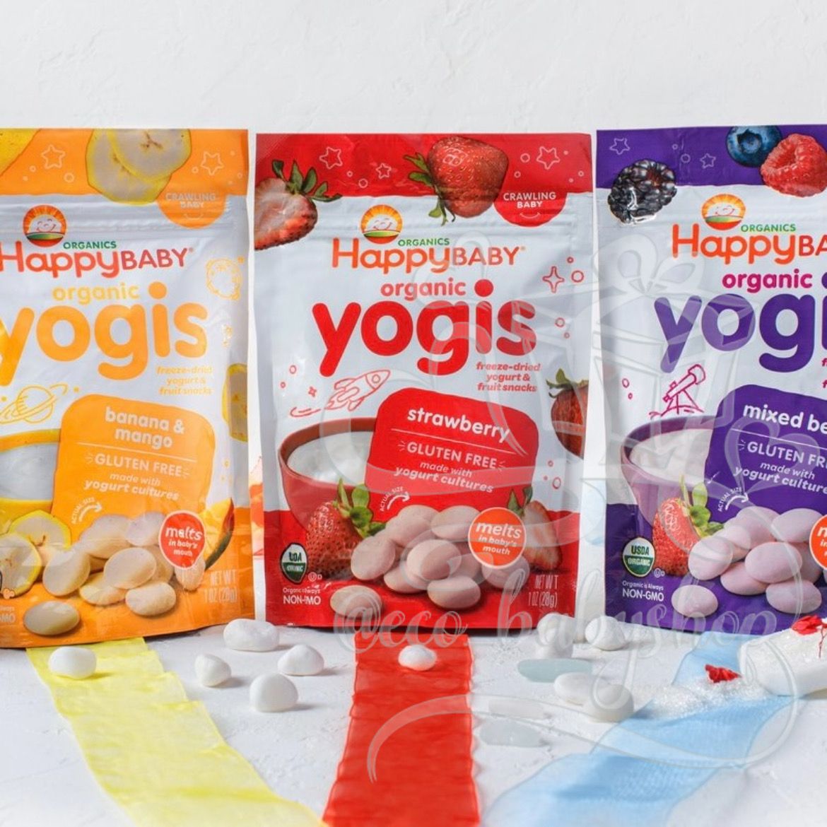 Снеки Happy Baby organic yogis