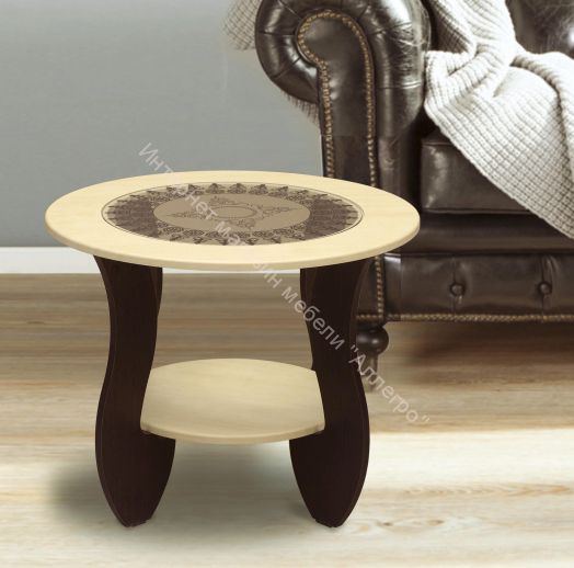 Стол журнальный "В-2" со стеклом