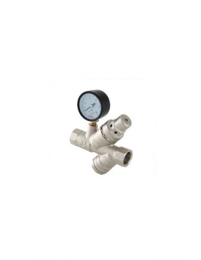 Подпиточный клапан 1/2"с фильтром мех.очистки и манометром (VT.515 N.04) VALTEC