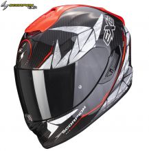 Шлем Scorpion Exo-1400 Air Carbon Aranea, красный