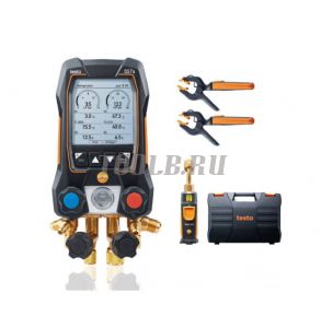 Testo 557s Комплект 1 - Умный цифровой манометрический коллектор и беспроводные зонды вакуума и температуры