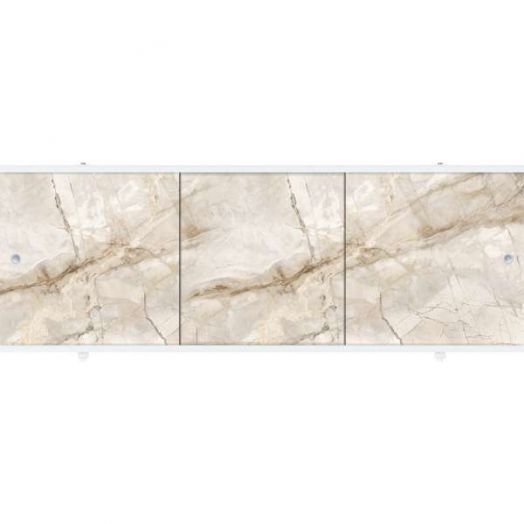 Экран п/в 1480мм Premium Collection, элегантность/кремовый мрамор, Метакам
