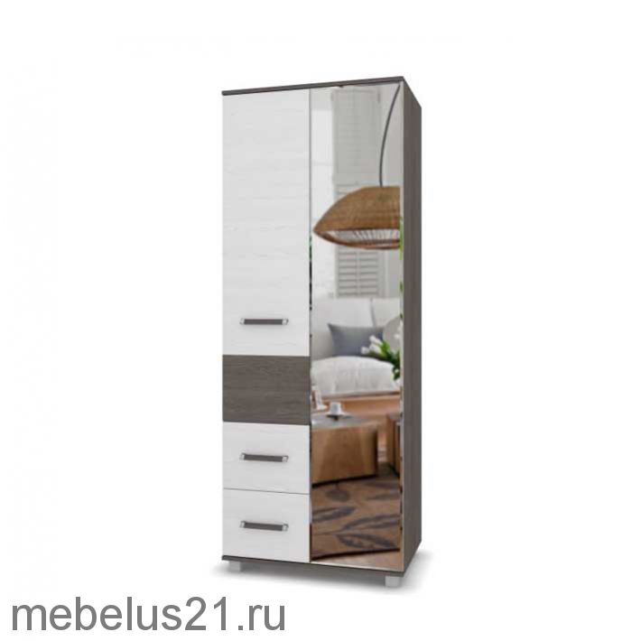 Шкаф  2-х створчатый с зеркалом Виора В-24